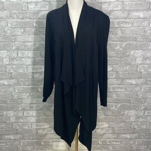 Torrid Black Front Drape Cardigan